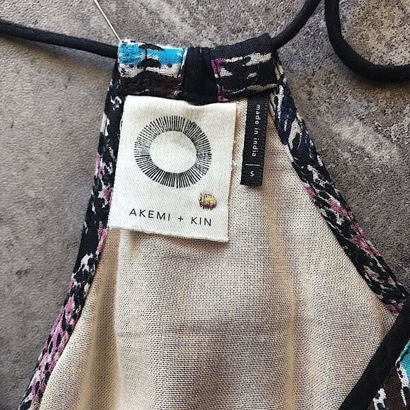 Anthropologie Akemi + Kin Tassel Midi Dress NEW Boho Rayon Small - Picture 9 of 13